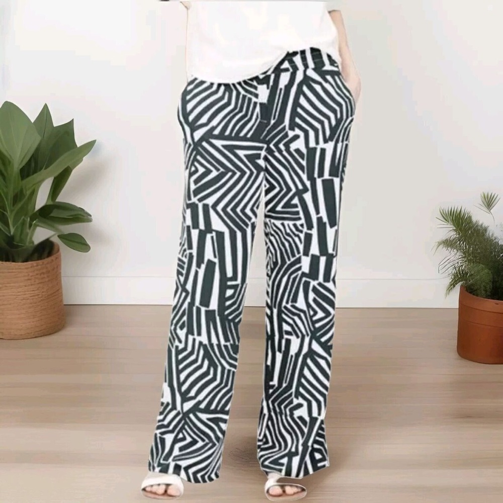 Loft Abstract Print Work Pants - image 2